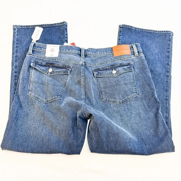 Lucky Brand Sweet Mid Rise Boot Cut Tab Pocket Denim Jeans Size 18 / 34A - Picture 4 of 8